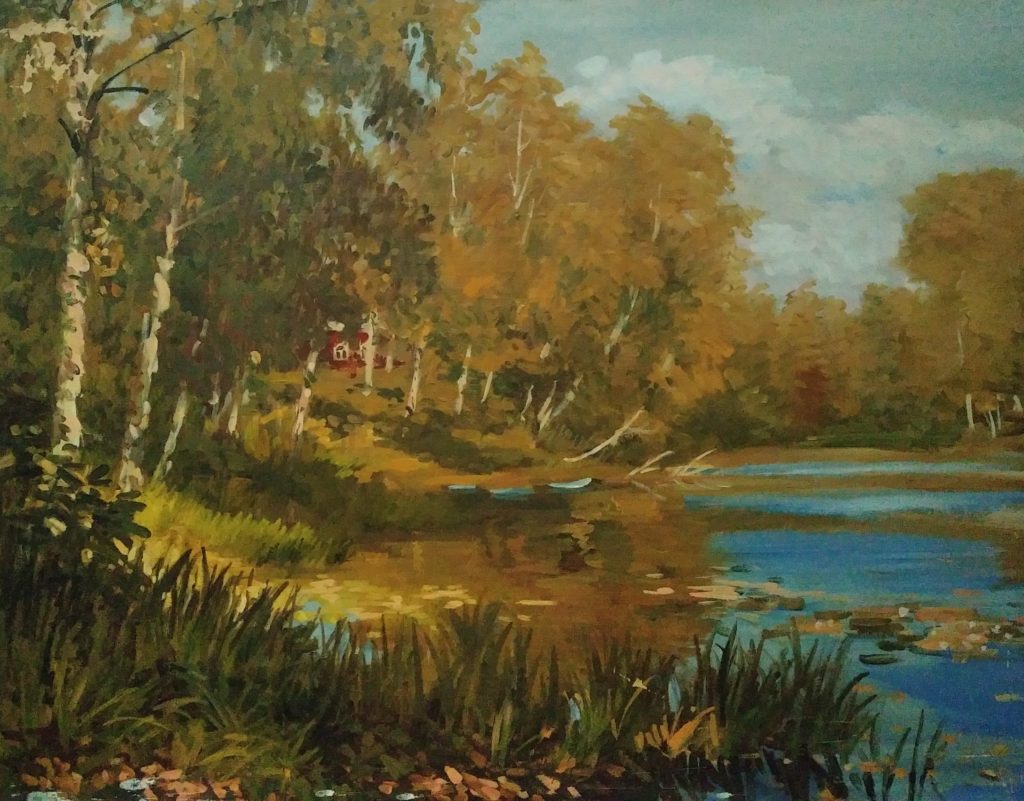 Березы у озера