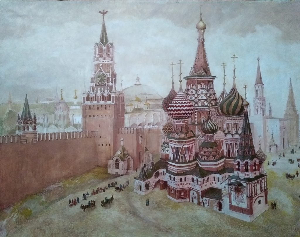 Картина Спасская башня